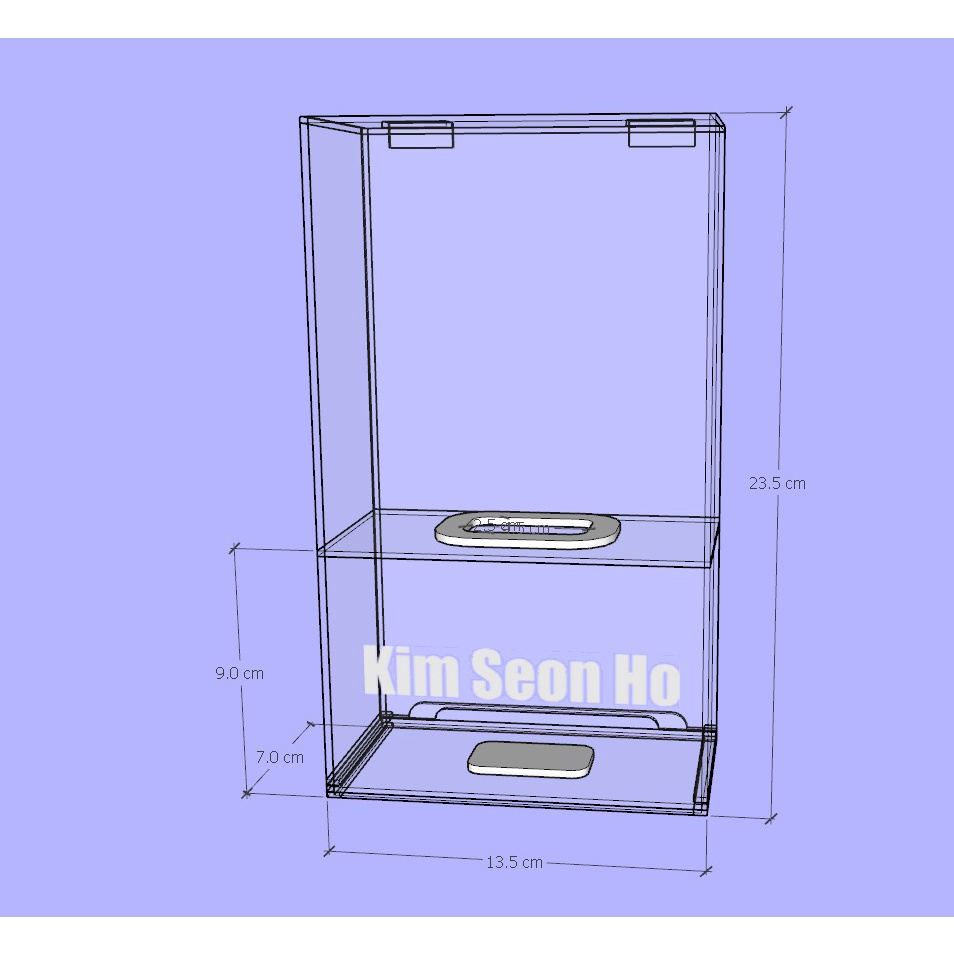 Box Lightstick Akrilik / Lightstick Kim Seon Ho / Rak Akrilik Lightstick