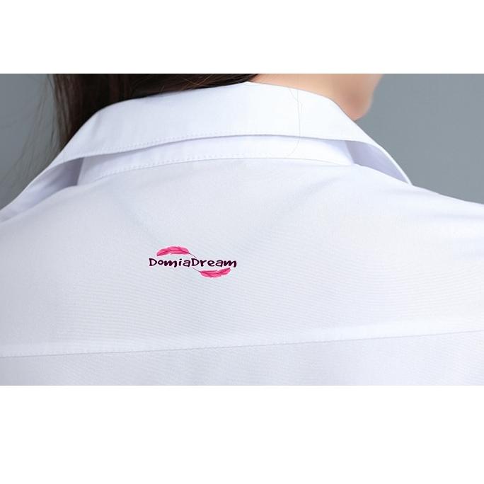 VG.11De22a ▪ Piyama Kemeja Putih Berkerah Model Dress Putih Kemeja