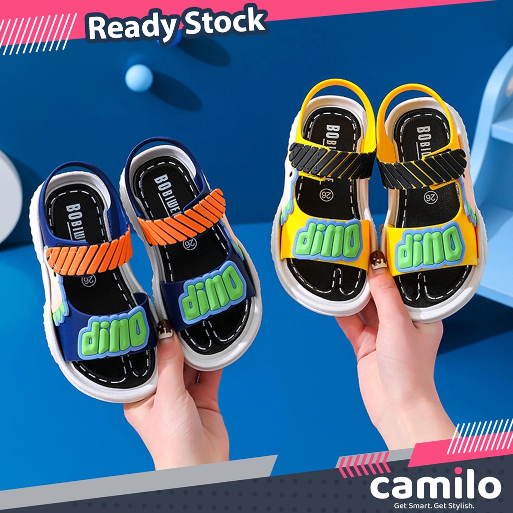 ☀CAMILO☀ DINO MALL 211 Sandal gunung Sepatu Sandal Anak Laki Laki Bahan PU Model Lucu 2-8 Tahun Import