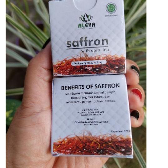 よ SABUN SAFFRON WITH SPIRULINA BPOM SAFRON ↶