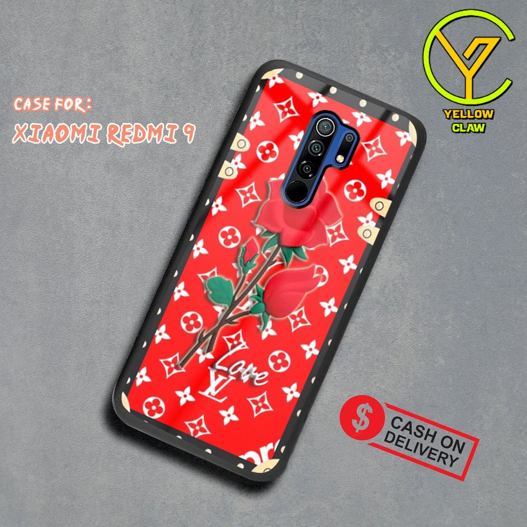 Case Hardcase XIAOMI REDMI 9 Case BUNGA 2D Case - Cassing Handphone Untuk Pria , Wanita , Dewasa , A