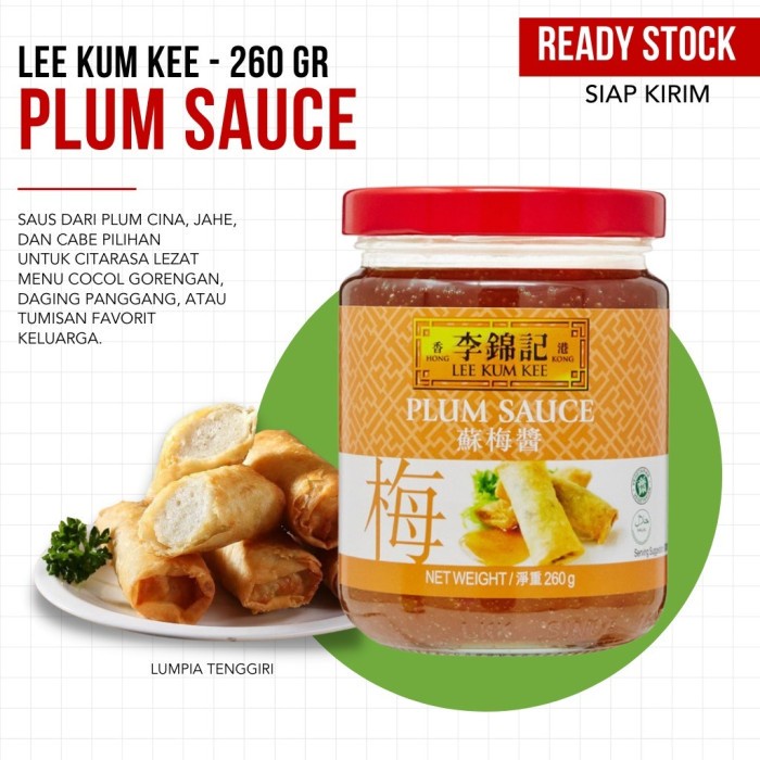 

Lee Kum Kee Plum Sauce / Saus Plum 260 gr - OPEN GROSIR