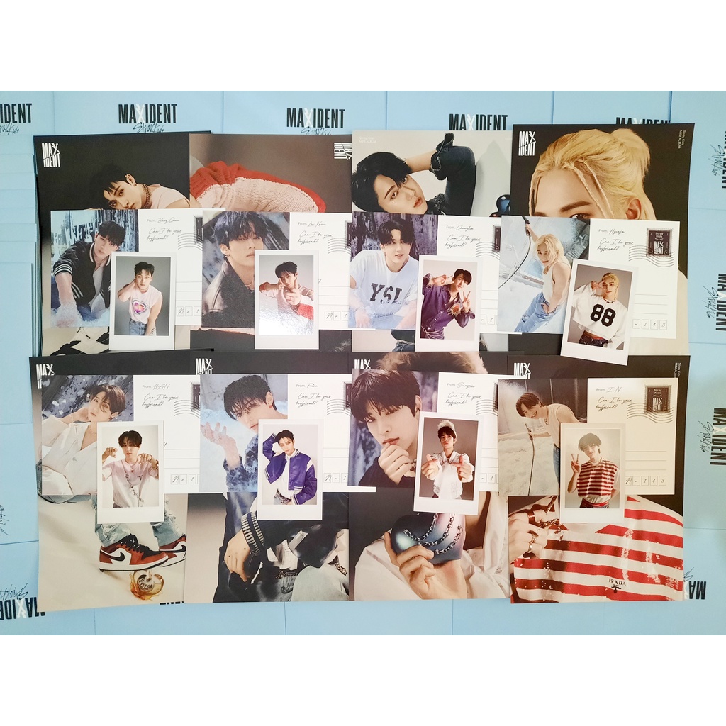 Stray Kids Photocard, Photopack, Sticker & Poster MAXIDENT era T-CRUSH GO HEART ver SKZ Bangchan Lee