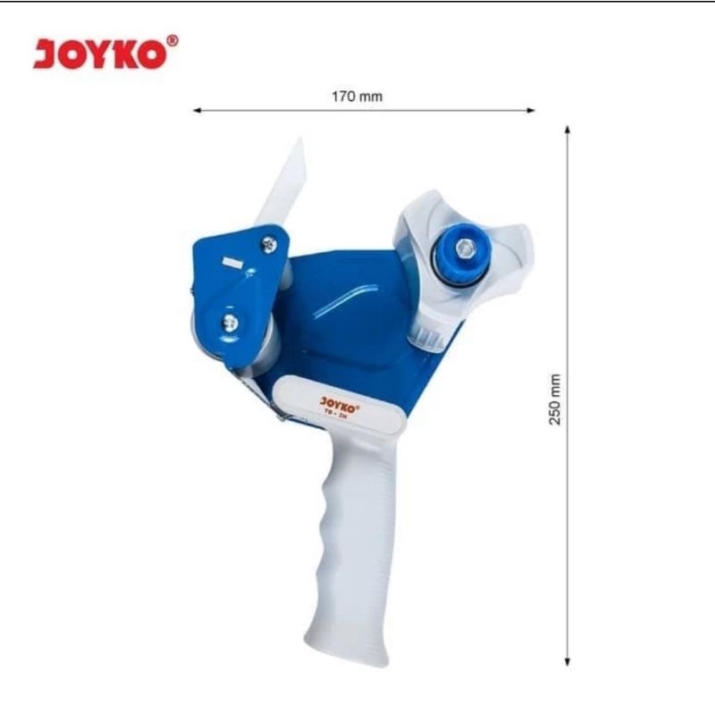 Rumah Pemotong Lakban JOYKO TD2H Tape Cutter 48/45 mm Dispenser Gagang