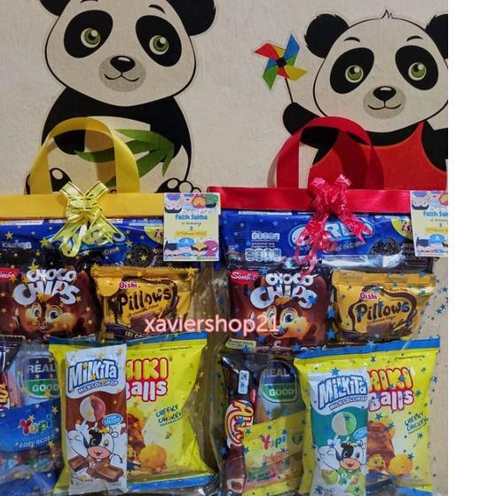 

8.8 Brand Paket snack ulang tahun anak PAKET MURAH 1 + Free card / Goodie bag ultah