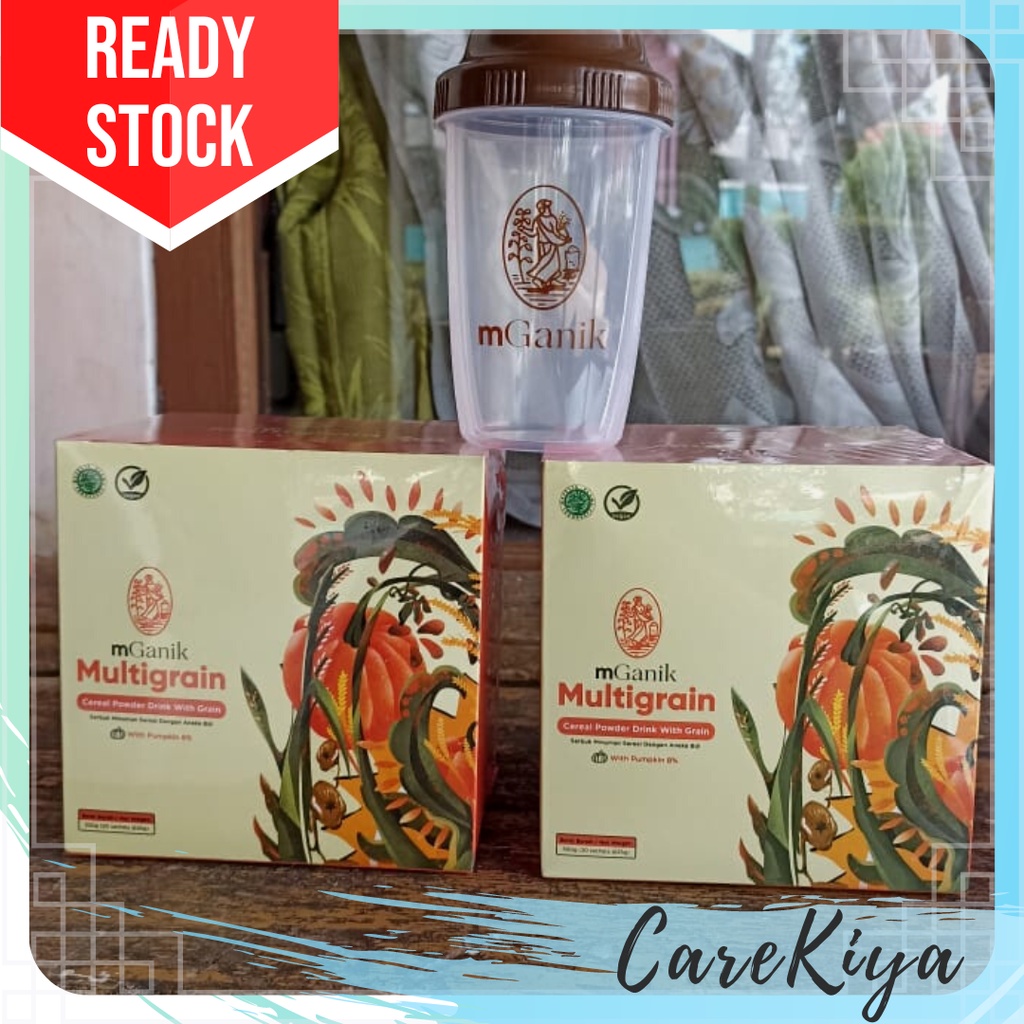 Paket 2 Mganik Multigrain atau Mganik Metafiber Bonus Shaker dan Buku Gizi Mganik Mencegah Gula Dara