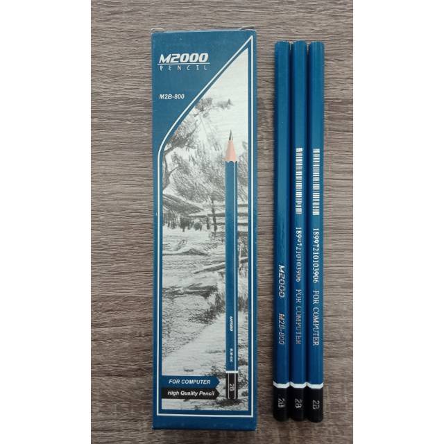 

12pcs pensil 2b m2000