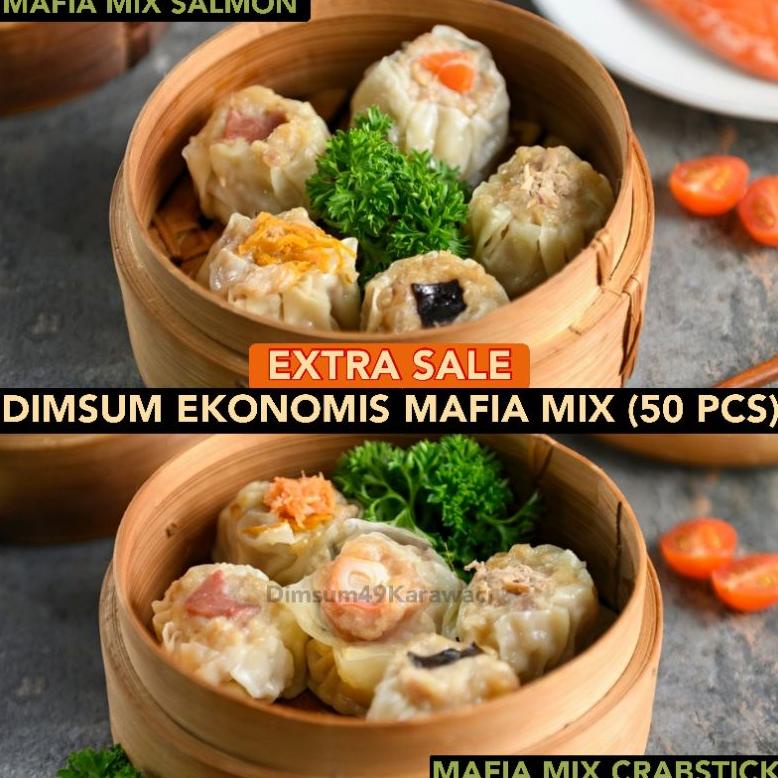 

[BAYAR DITEMPAT] EXTRA SALE DIMSUM 49 MAFIA EKONOMIS (50 PCS)/HARGA PABRIK FROZEN FOOD HALAL KARAWACI