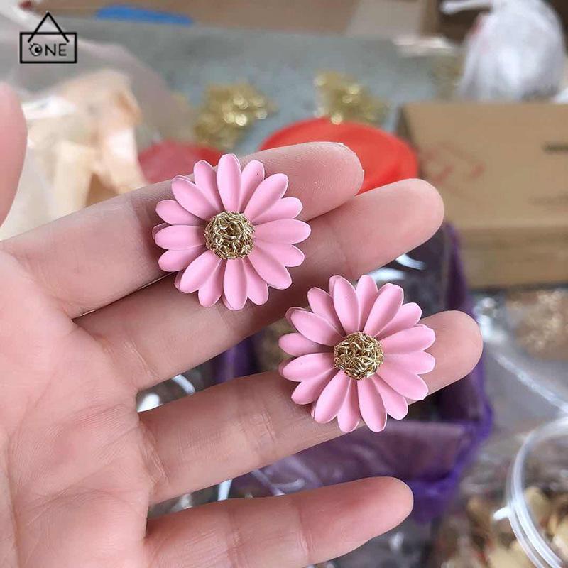 COD❤️Anting Bunga Matahari Daisy Krisan Korea Fashion Sederhana Gaya Untuk Wanita-A.one