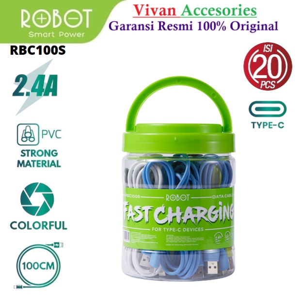 Robot RBC100S dan RBC100 II USB-C Kabel Data Type C Cable Colorful RBC100 20 Pcs/Toples