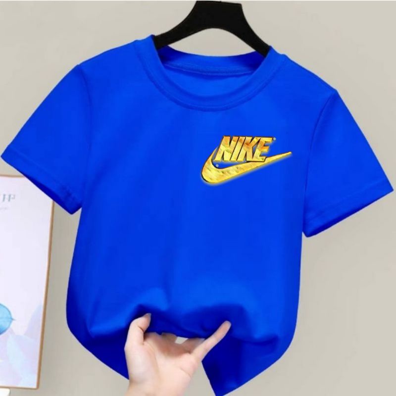 Kaos Anak Unisex N1k Gold T shirt Anak Umur 2-10Tahun Baju Anak Distro Atasan Anak Terbaru