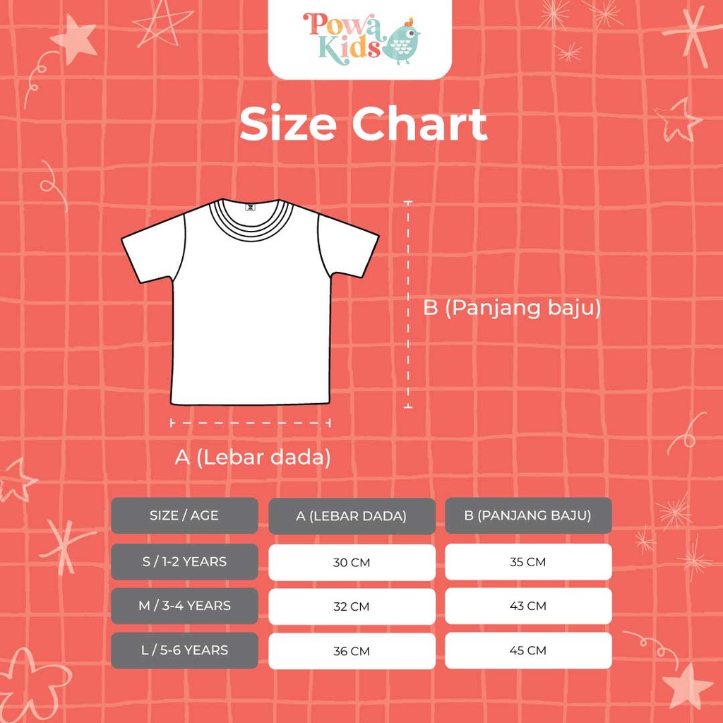 Powa Kids Natsu Summer Shirt / Baju Kaos Anak