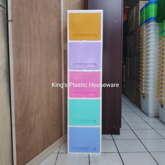 Lemari Club Flip 5 Susun Premium paling dicari