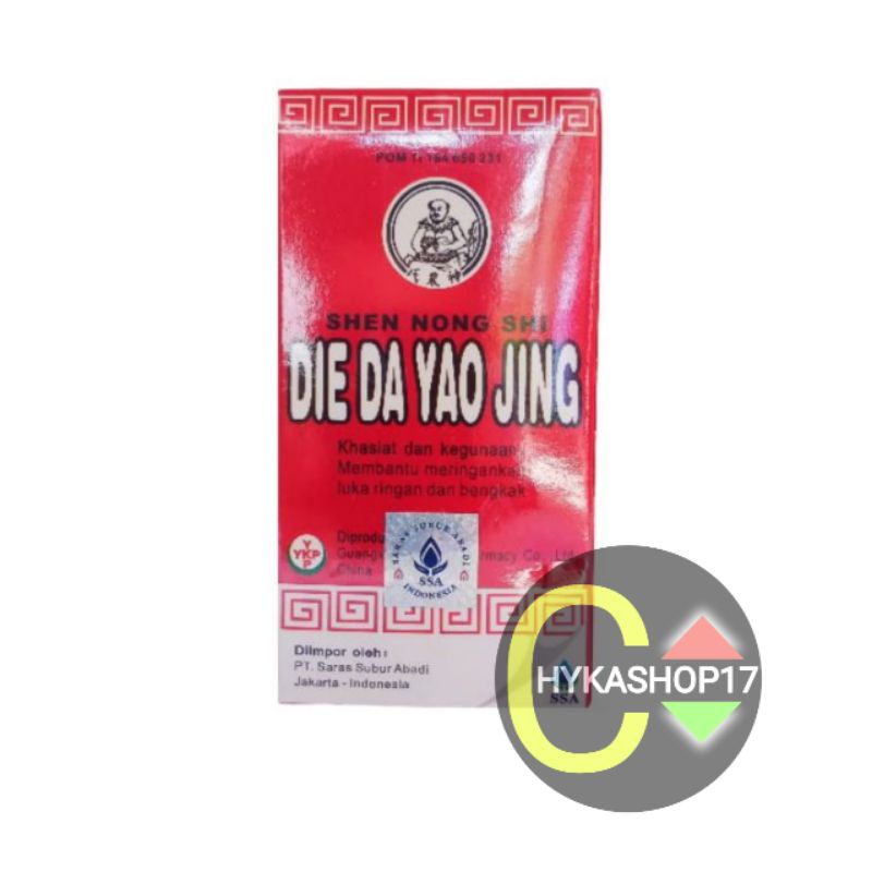 DIE DA YAO JING Obat merah cina
