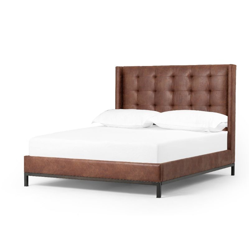 Bedset Rosabella brown furniture kamar tidur minimalis custom furniture kayu jepara spesialis