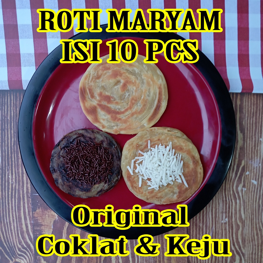 Roti Maryam Original Coklat Keju Isi 10 Pcs Zilky Frozen Cane Canai Mariam Mariyam Prata Pratha Paratha Parata Pipih Flat Bread Beku Konde Tawar Kenyang Bukan Isi 5 20 Murah