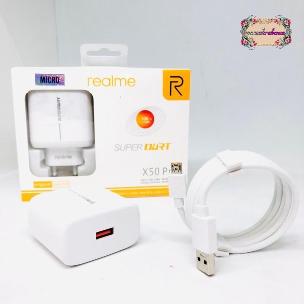 Charger Cashan tc Original  realme 65wat micro usb Fast Charging super vooc SB4578