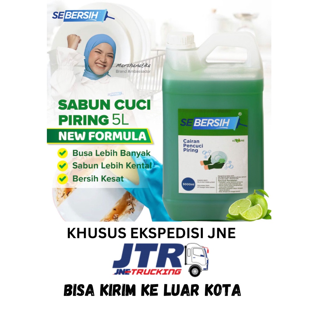 SEBERSIH Sabun Cuci Piring 5 Liter Khusus Kirim Via JNE