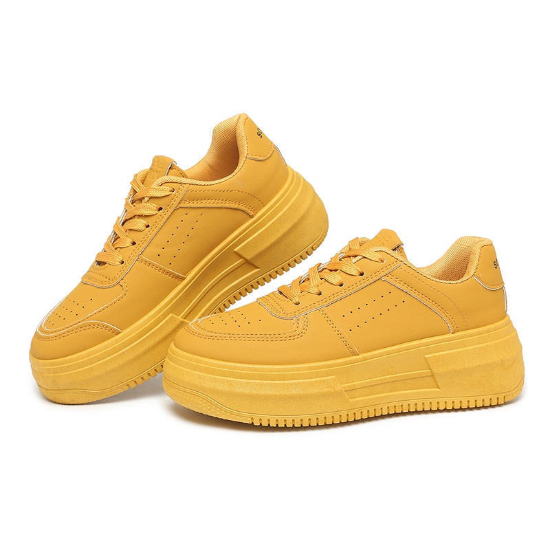 [GROSIR][COD] SEVEN_DAY SEPATU SNEAKERS PUTIH SEPATU WANITA FASHION FQ-558 KUNING