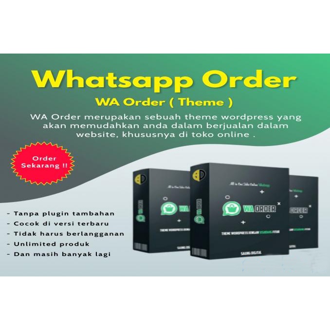 Wa Order Theme Wordpress V2 - Tools Bisnis Online