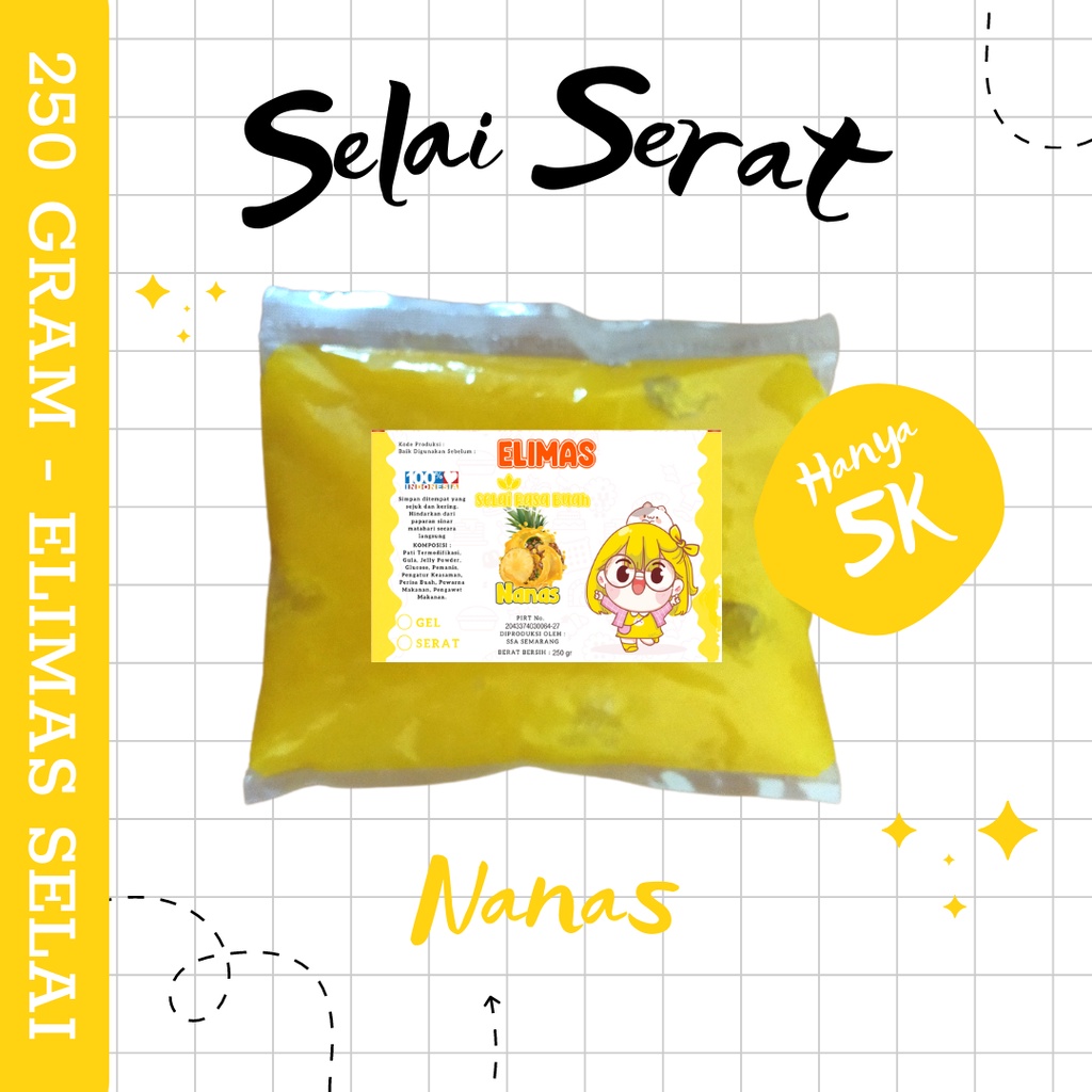 ELIMAS SELAI SERAT 250 GRAM