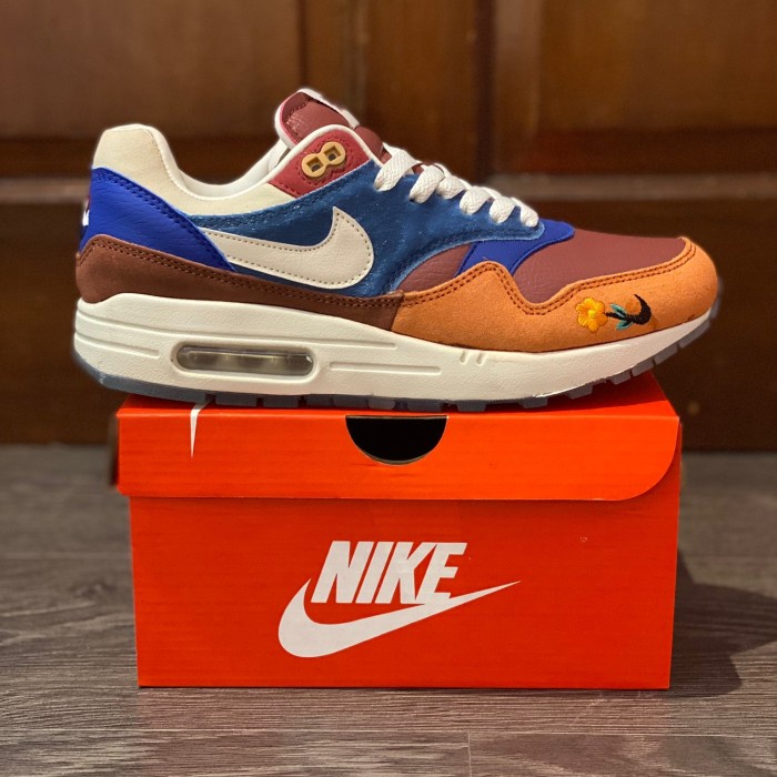 Sneakers Sepatu Nike Air Max 1 Kasina Wong-Ang Orange Branded