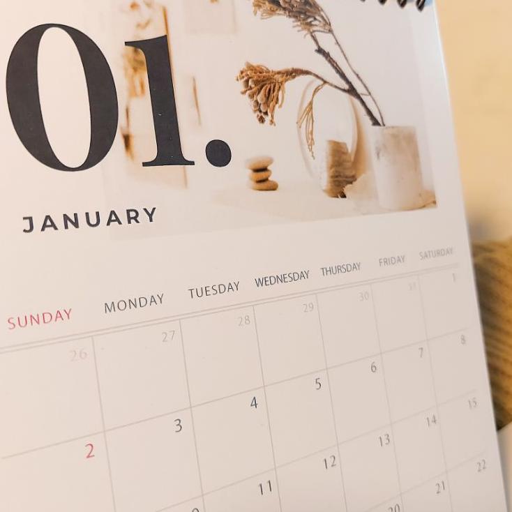 

Super Kualitas Kalender Meja 2023 Minimalis 02 Premium / Desk Calendar Aesthetic