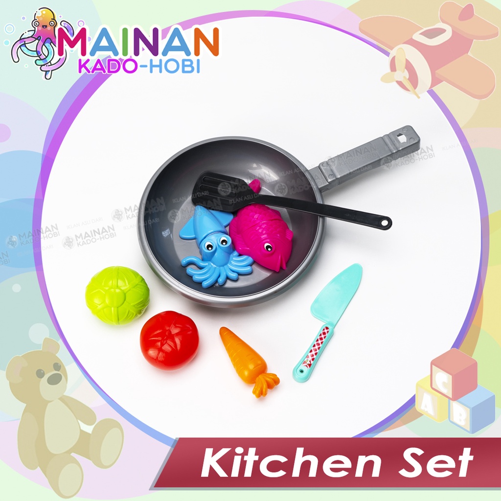 MAINAN ANAK PEREMPUAN SET KITCHEN ALAT MASAKAN DAPUR MAKANAN