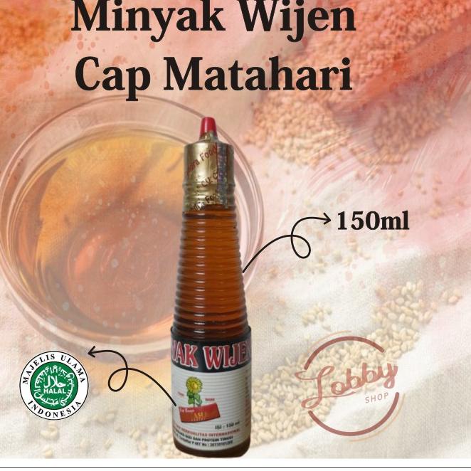 

ら Minyak Wijen 150ml Cap Matahari (HALAL) non MSG Minyak sayur | Sesame Oil | Minyak Sayur | Bumbu Nasi goreng | Minyak Murah | Penyedap Makanan ゥ