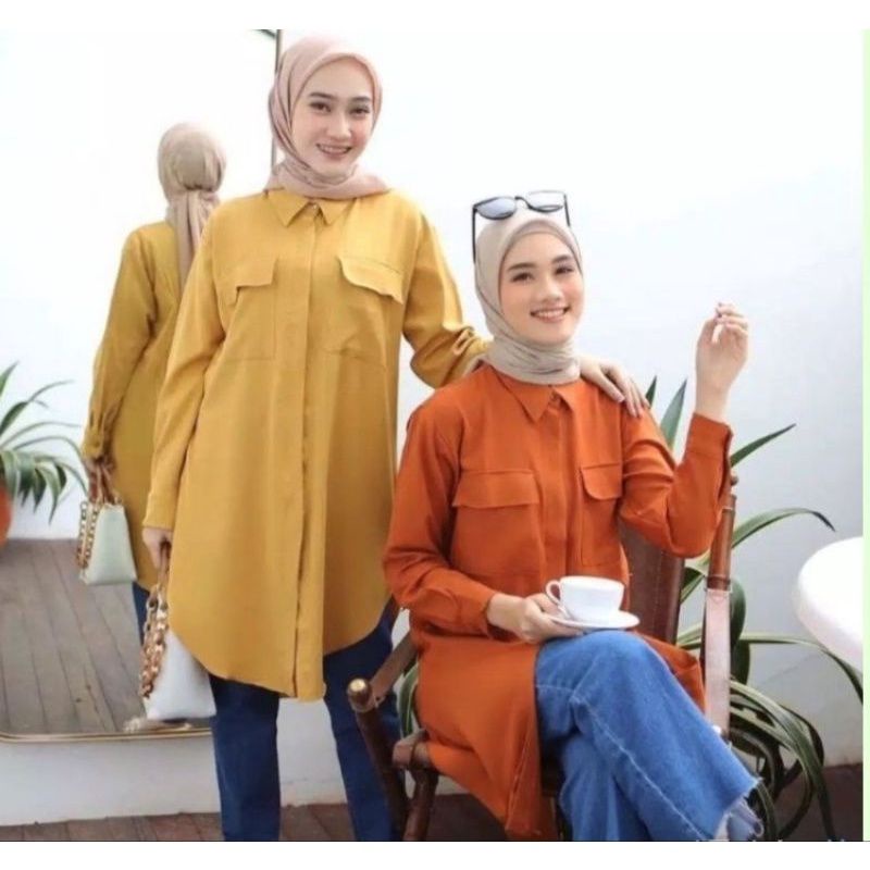 TUNIK CRINKLE WASHET TUNIK JUMBO LD 120