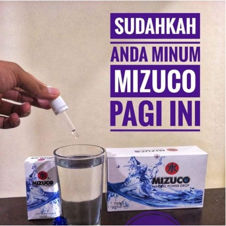 MIZUCO mineral power drop 1 BOX harga satuan original