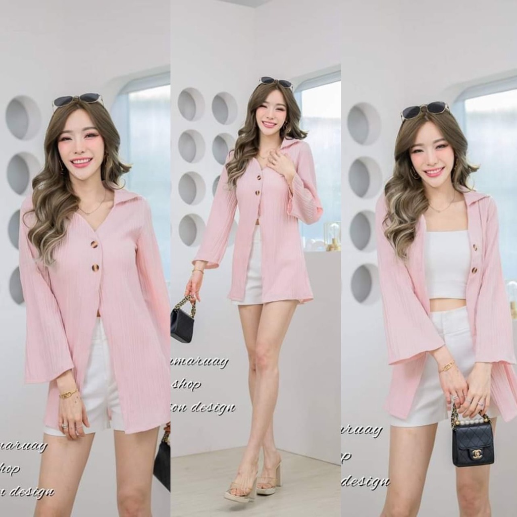 CARDIGAN PAMARUAY MOTIF SUIT FASHION WANITA IMPORT BANGKOK CODE P 09