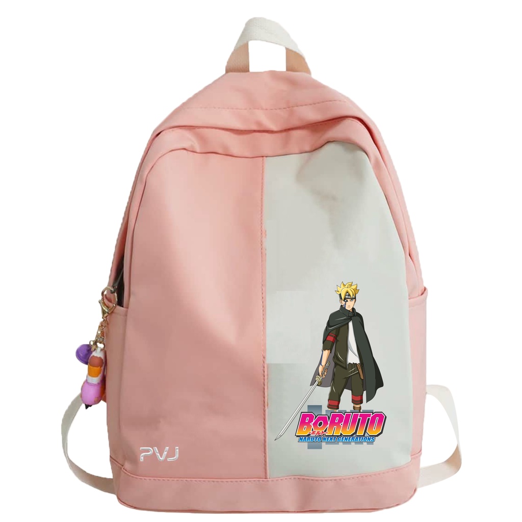 PVJ - Tas Anak Sekolah SD Laki-laki dan Perempuan Motif Anime Boruto