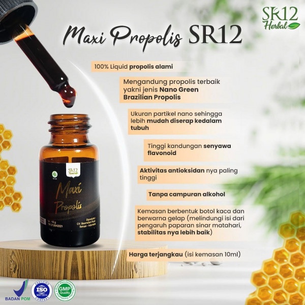 Obat Cepat Hamil Dalam 1 Bulan Bpom - MAXI PROPOLIS SR12 - Untuk Program Hamil Kembar Paling Ampuh H