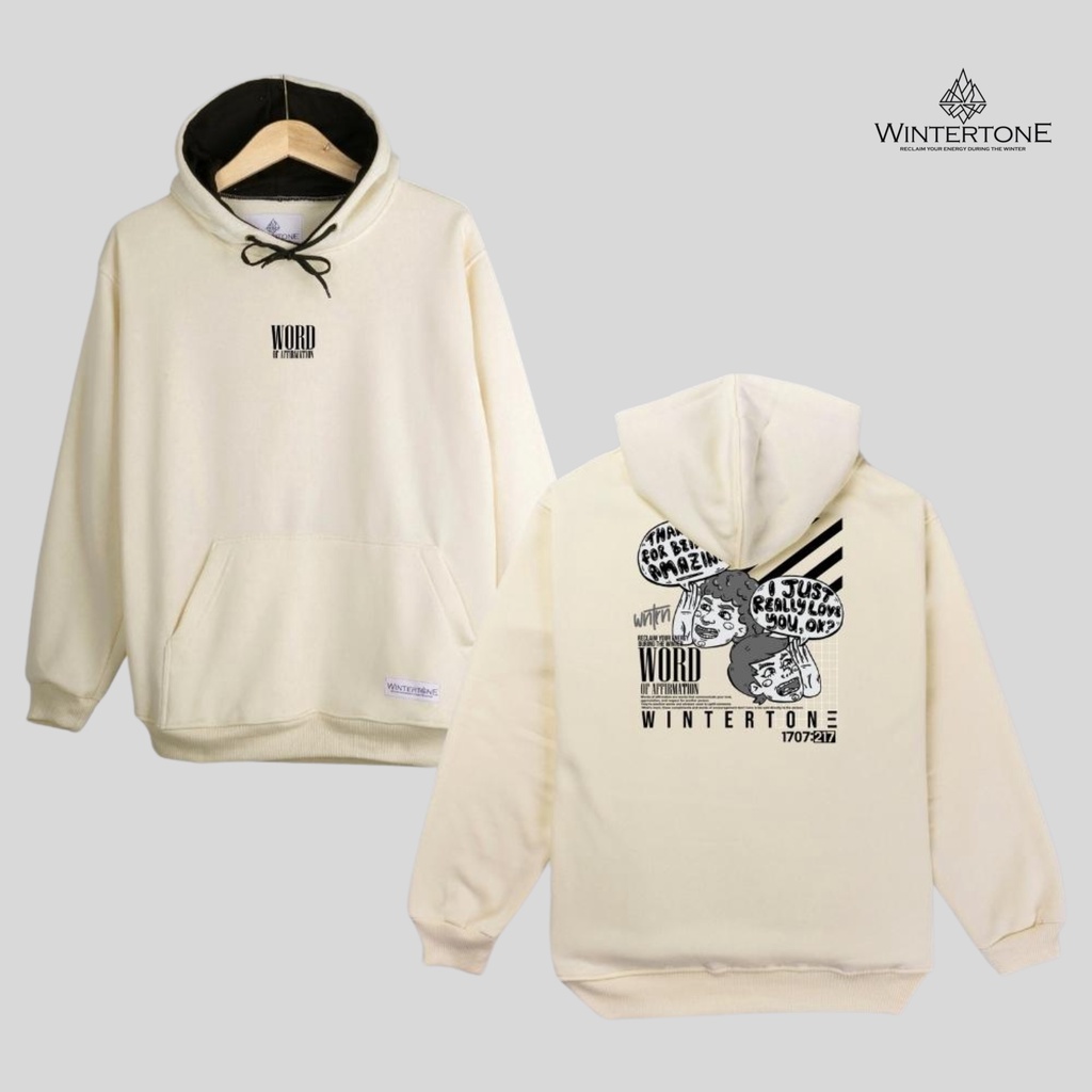 Hoodie Jumper Pria Aesthetic Cream Pullover Original WINTERTONE Lokal Brand Distro Streetwear Series 3 WNTRN Oversize Cewek Cowok Unisex Jumbo