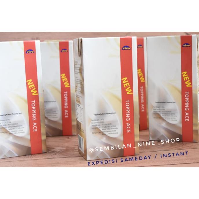 

Vivo Topping Ace 1,1 Kg Non Dairy whipping Cream TERLARIS TERPERCAYA ORIGINAL