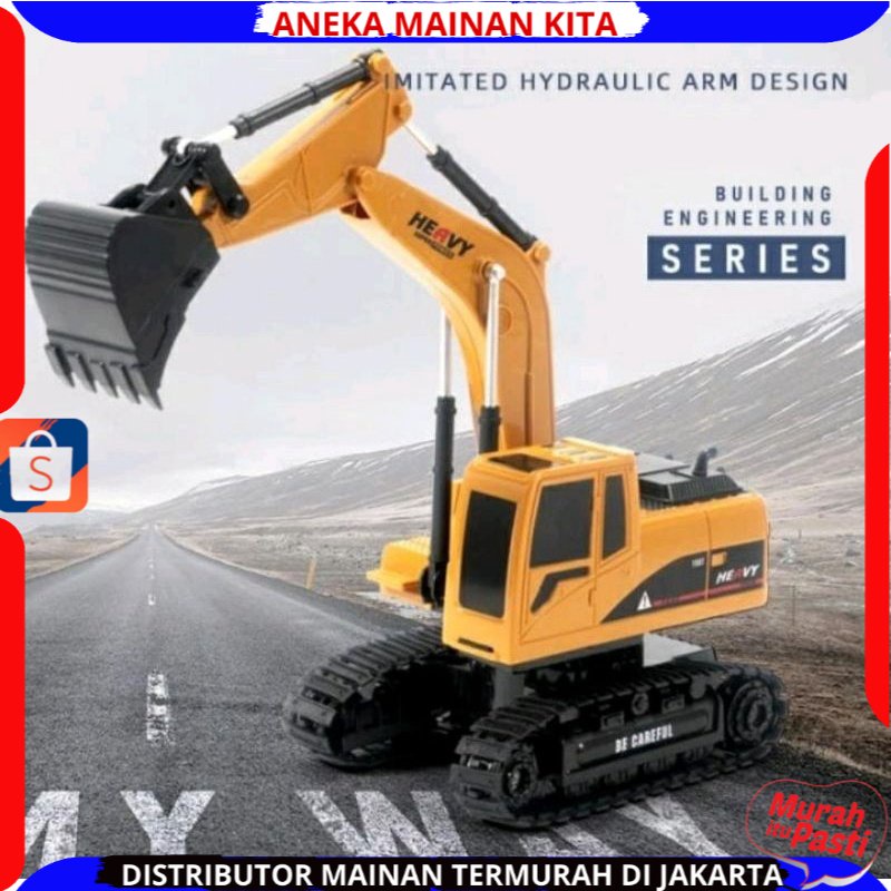 Mainan Anak RC Truck Beko Excavator 360 Degree Truck Konstruksi Remote Control