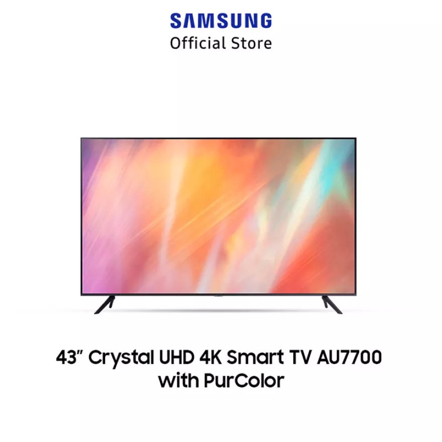 Samsung Smart TV 43 Inch Crystal 4K UHD UA 43AU7700 - UA43AU7700
