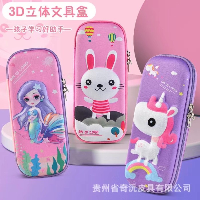 

Tempat Pensil Kotak Pensil Anak 3D Timbul Karakter Unicorn Kelinci Untuk Anak Ii