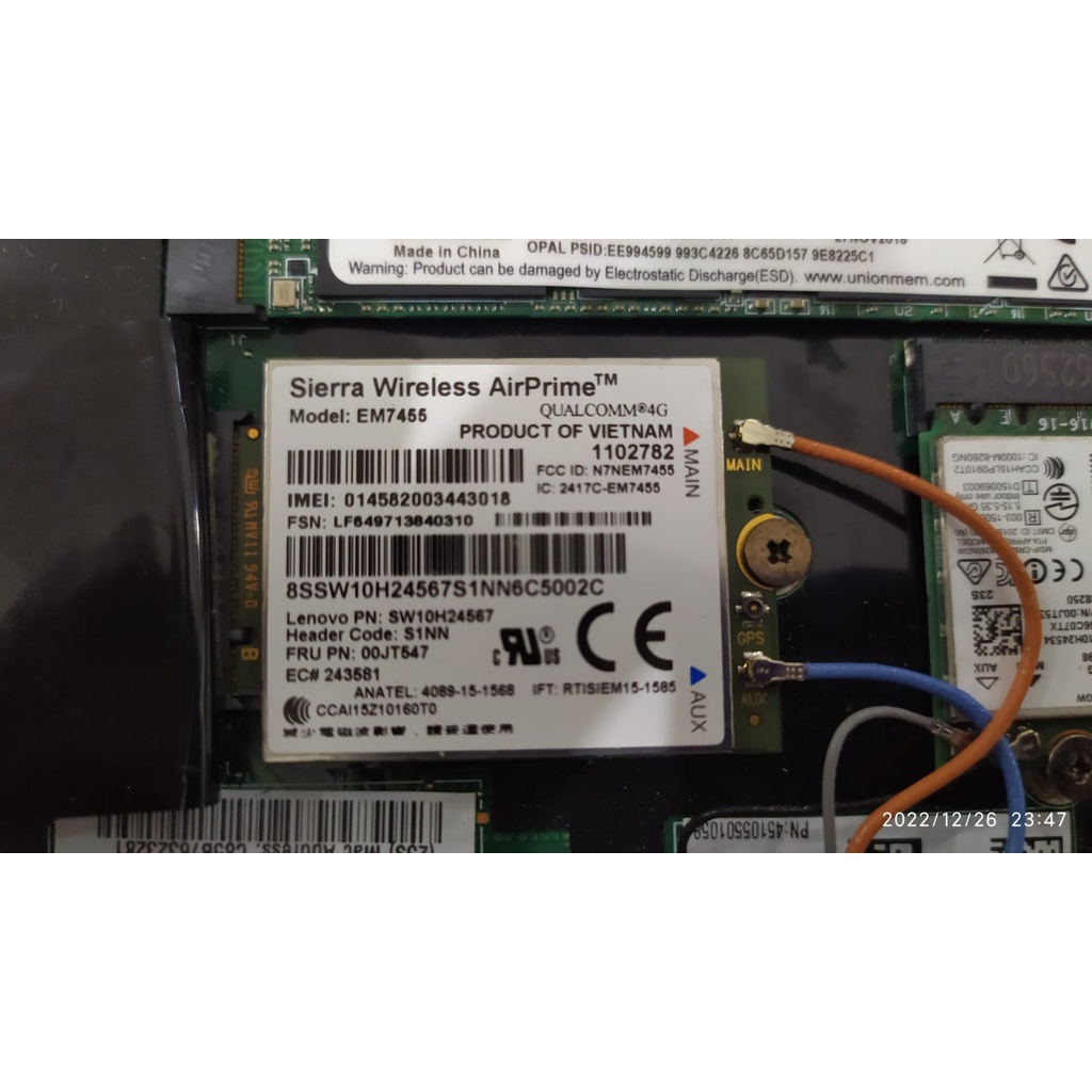 WWAN Card Sierra Wireless Airprime EM7455