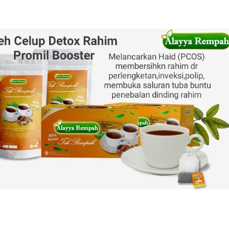 

TERMURAH Teh PROMIL Detox Rahim JSR,Melancarkan Haid,PCOS,terapi hormonal,Saluran Tuba