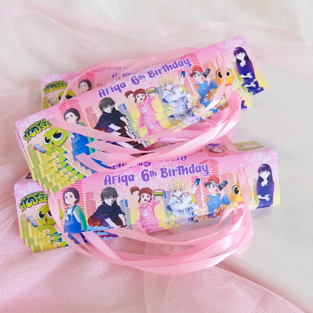 

Shinbi House Label Kantong Snack Goodie Bag Birthday / Kantong Souvenir Hampers Ulang Tahun