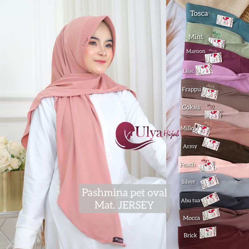 WDAqifa Pashmina Pet Oval Original Ulya Hijab Ready Klik