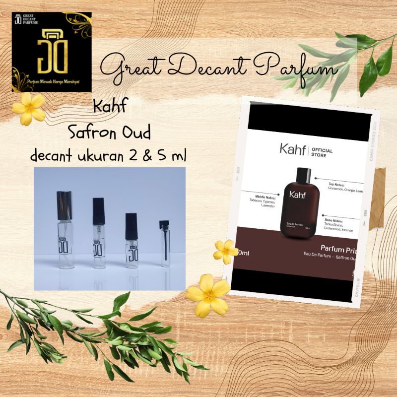 Kahf Saffron Oud Decant