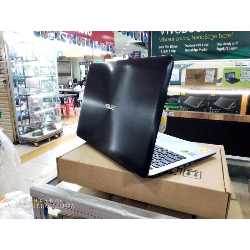 LAPTOP LEPTOP ASUS CORE i5 Gen6 RAM 4GB HDD 500 GB  VGA NVIDA 2 GB 14 INC DESAIN GAMING WINDOWS10 ZOOM SIAP PAKAI