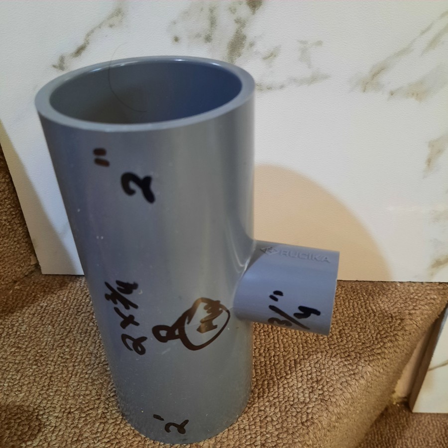 tee reducer T verlop vlok tee2" x 3/4" AW RUCIKA PVC
