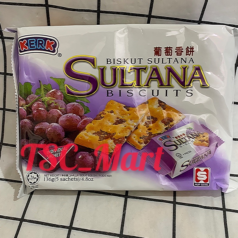 

KERK Biskuit Sultana 136gr / Biskuit Anggur / Hup Seng / Biscuits / Kismis