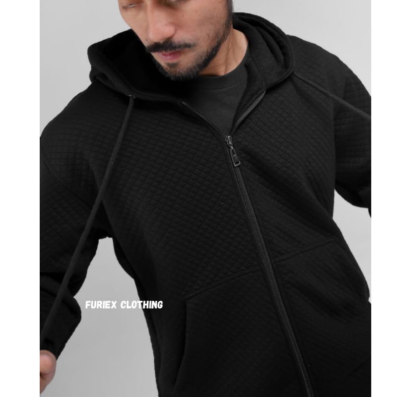 FURIEX-SWEATER HOODIE ZIPPER COMFY HOODIE COMFY SWITER HOODIE PRIA DIAMON KNITT