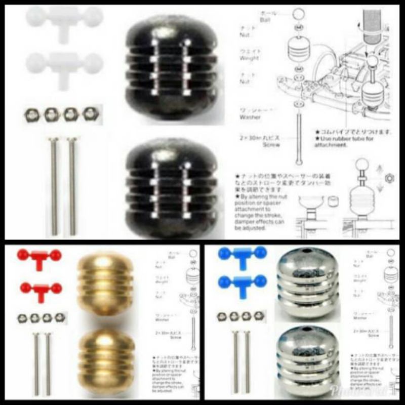 REP TAMIYA MASS DAMPER SET HEAVY PEMBERAT GALON BESAR