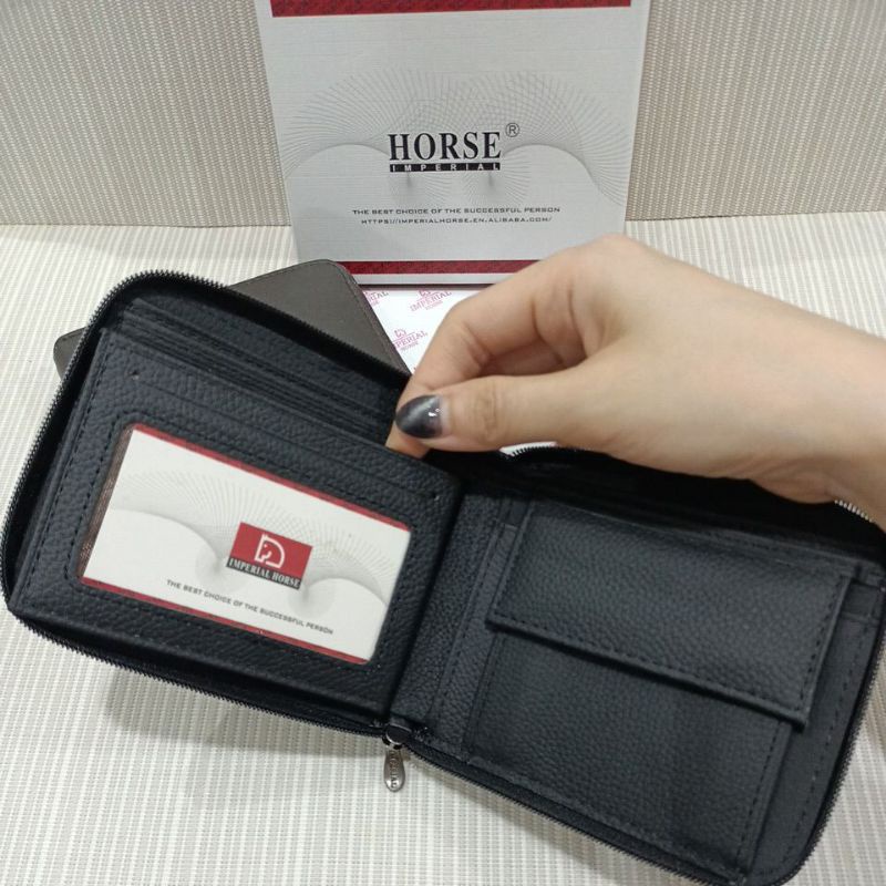 Dompet kulit pria imperial horse full zipper #024